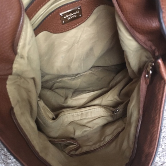 Brown and Gold Large Shoulder Bag - Picture 9 of 10